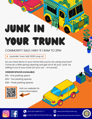 Junk in Your Trunk Sale flyer