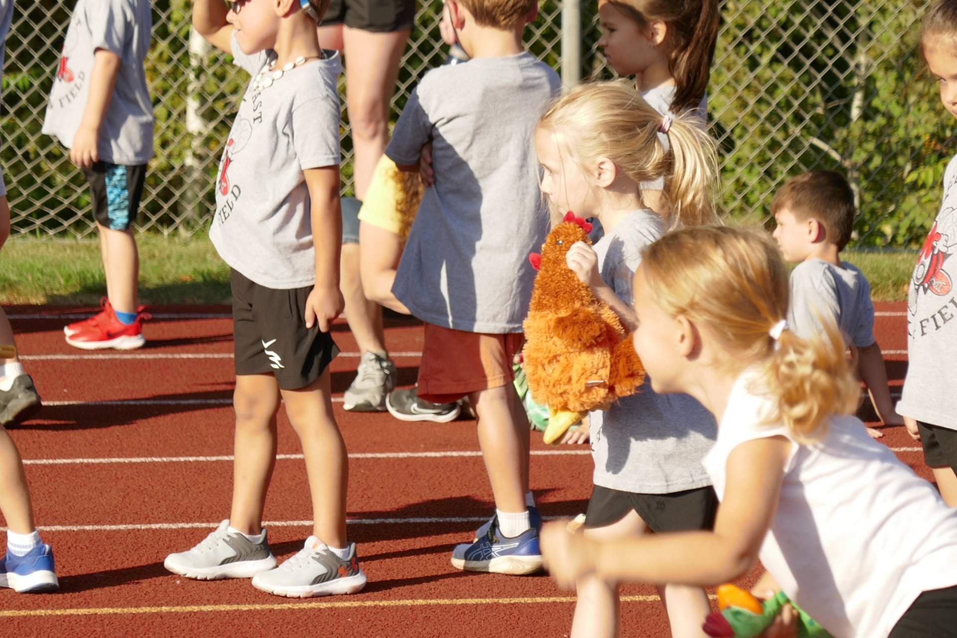 Children getting ready to run